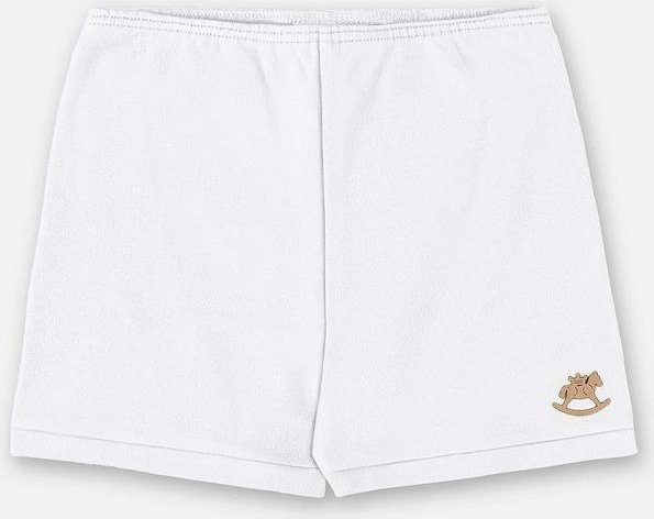 Short Unissex Bebê Suedine Branco