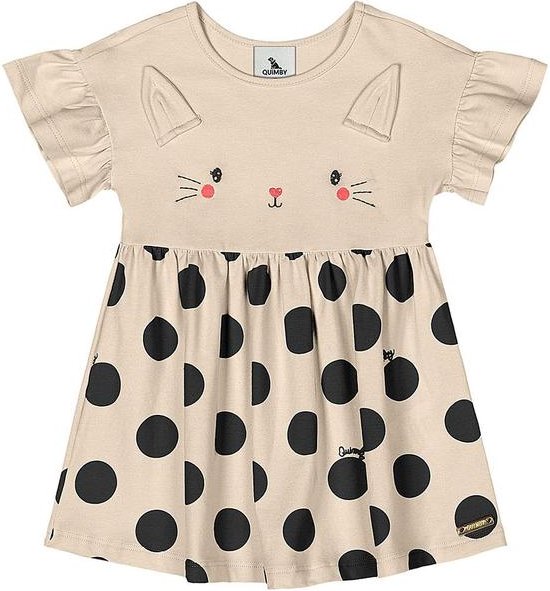 Imagem principal Vestido Coelhinho Bebê Menina Preto Quimby Quimby