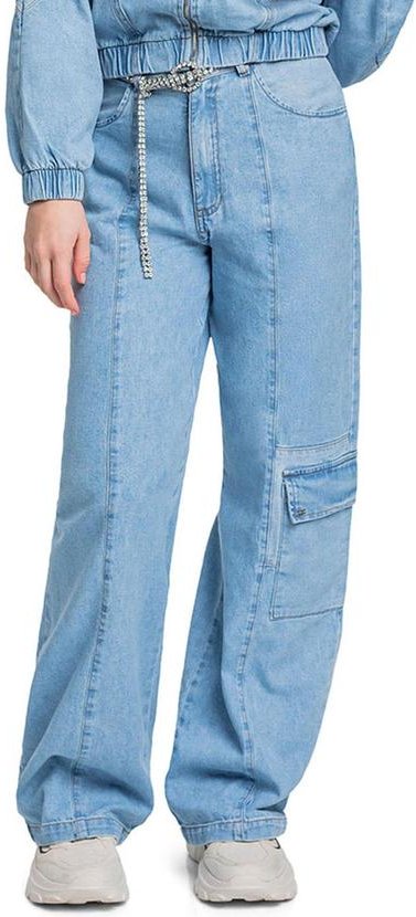 Imagem principal Calça Jeans Wide Leg Juvenil Azul C&A C&A
