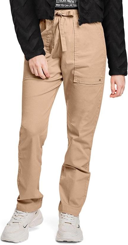 Imagem principal Calça Juvenil para Menina em Sarja Marrom Gloss Gloss