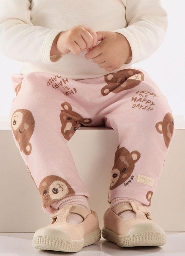 Imagem principal Calça Saruel para Bebê Menina Rosa Up Baby Up Baby