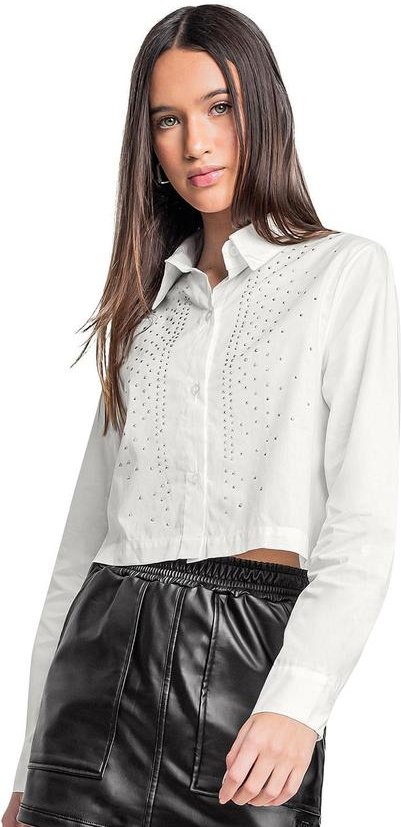 Imagem principal Camisa Juvenil com Strass Bege Gloss Gloss