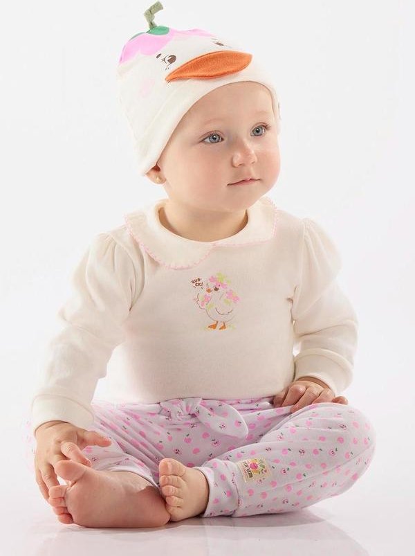 Imagem principal Gorro Comfy para Bebê Menina Bege Up Baby Up Baby