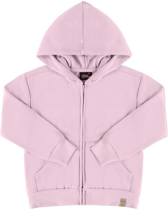 Imagem principal Jaqueta Básica em Moletom Juvenil Rosa Gloss Gloss