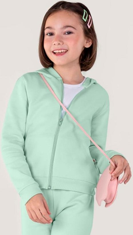 Jaqueta Básica Infantil Menina Verde