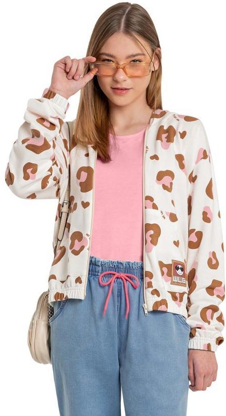 Jaqueta de Menina em Molecotton Bege