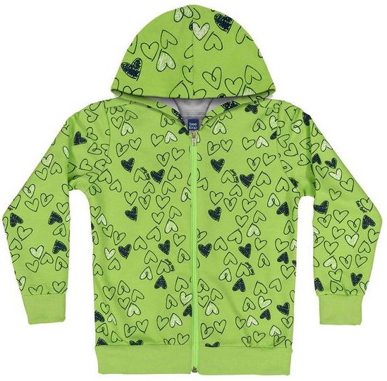Imagem principal Jaqueta em Moletom Infantil Menina Verde Bee Loop Bee Loop