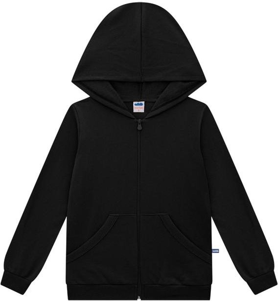 Imagem principal Jaqueta Infantil em Moletom Unissex Preto Marlan Marlan