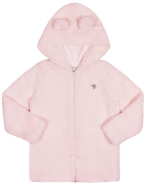 Imagem principal Jaqueta Infantil Menina em Pelo com Capuz Rosa Alakazoo Alakazoo
