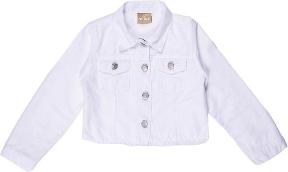 Imagem principal Jaqueta Infantil Menina Jeans Branco Milon Milon