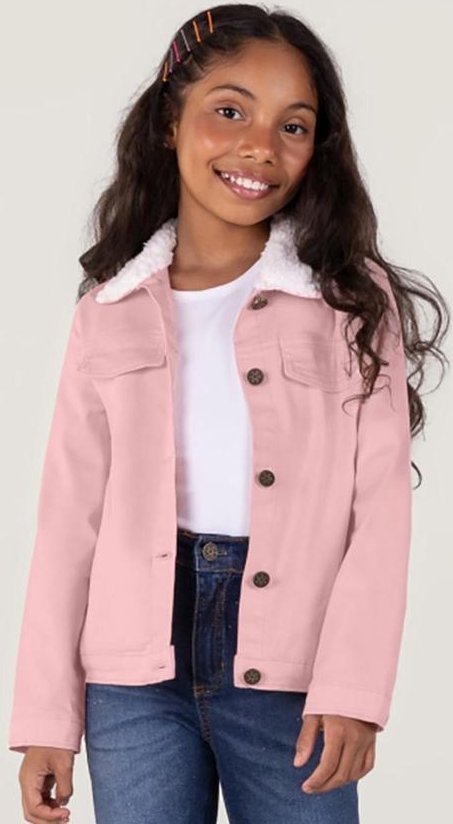 Imagem principal Jaqueta Infantil Menina Rosa Brandili Brandili
