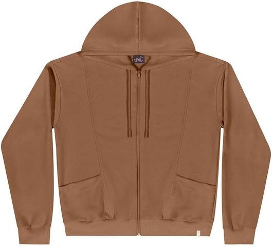 Imagem principal Jaqueta Juvenil em Moletom Marrom Gloss Gloss