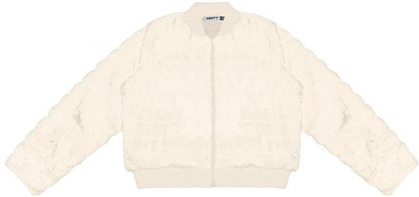 Jaqueta Juvenil Feminina com Pelo Bege
