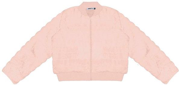 Jaqueta Juvenil Feminina com Pelo Rosa