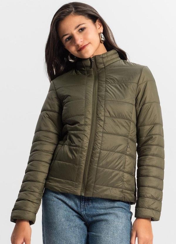 Imagem principal Jaqueta Juvenil Feminina em Microfibra Verde MINTY MINTY