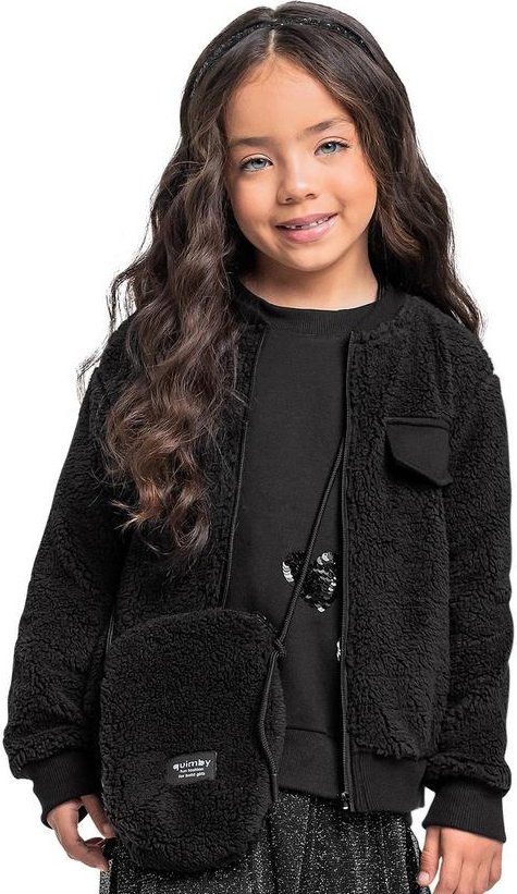 Imagem principal Jaqueta Malha Térmica Menina Preto Quimby Quimby