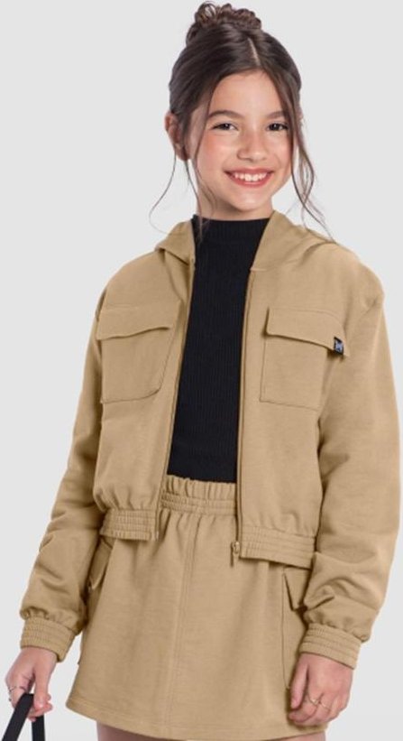 Jaqueta Menina Moletinho Verde