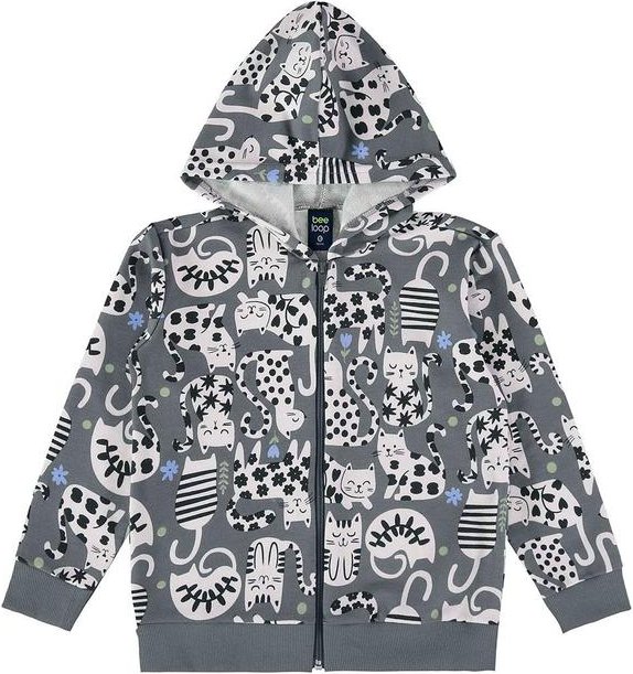 Imagem principal Jaqueta Moletom Infantil Unissex Cinza Bee Loop Bee Loop