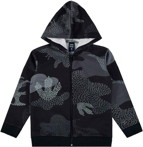 Imagem principal Jaqueta Moletom Infantil Unissex Preto Bee Loop Bee Loop