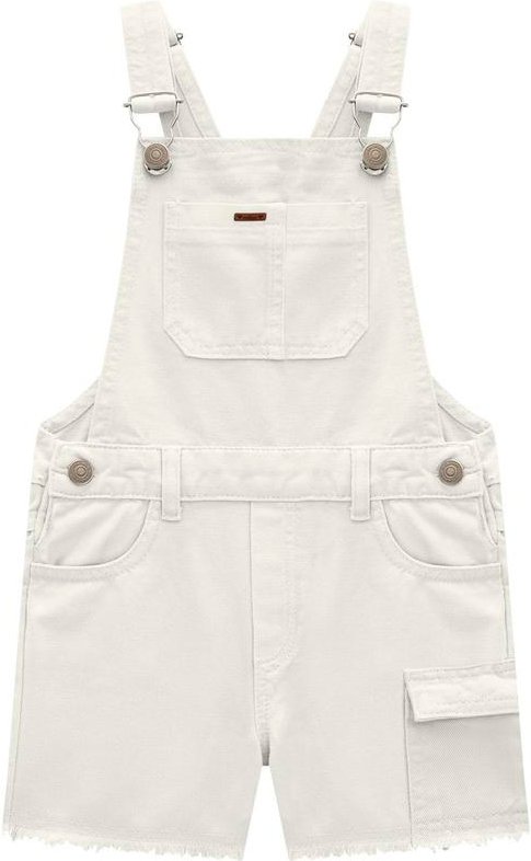 Imagem principal Jardineira Infantil Menina Jeans Off White Milon Milon
