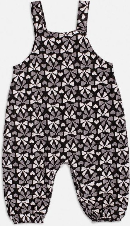 Imagem principal Jardineira Jacquard com Laços Preto Momi Momi