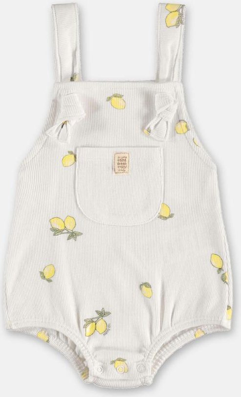 Imagem principal Jardineira Unissex Bebê em Ribana Up Baby Branco Up Baby