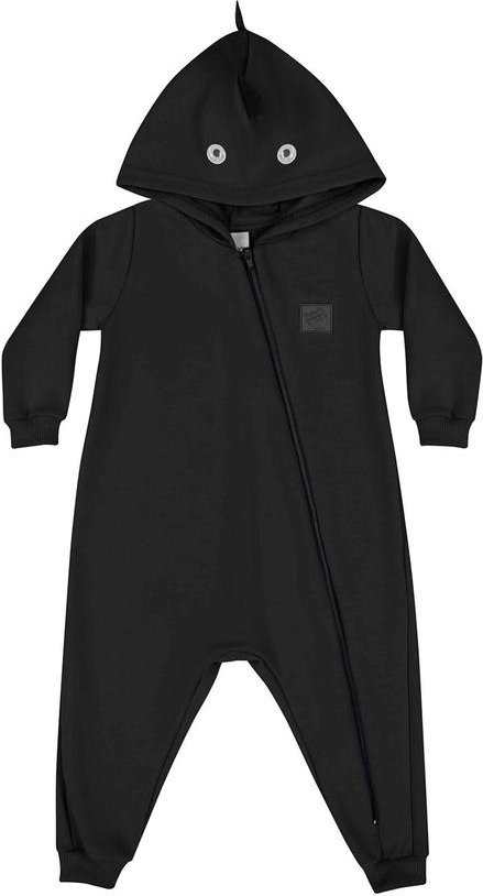 Imagem principal Macacão em Moletom Unissex para Bebê Preto Quimby Quimby