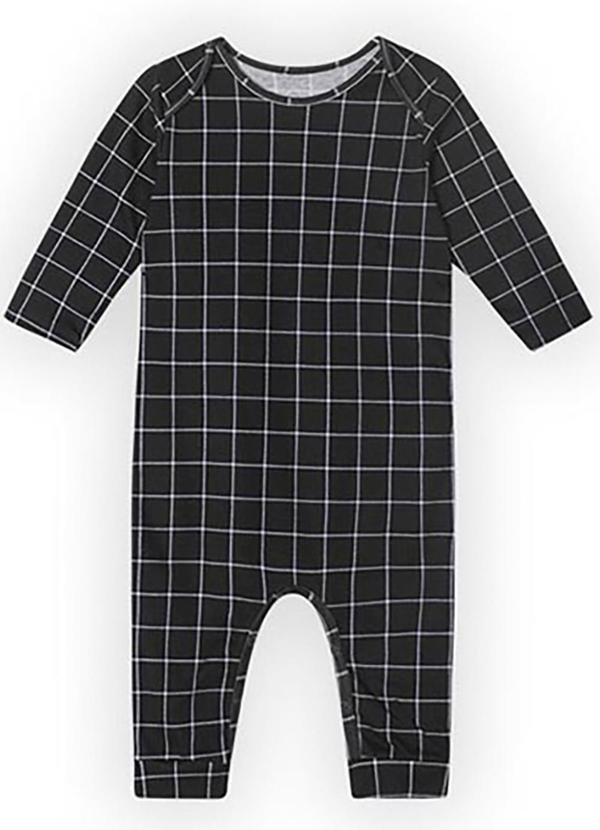 Macacão Manga Longa Unissex com Aroma Preto