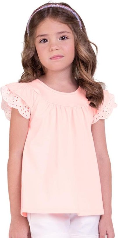 Imagem principal Blusa Infantil Menina Babado Rosa Milon Milon