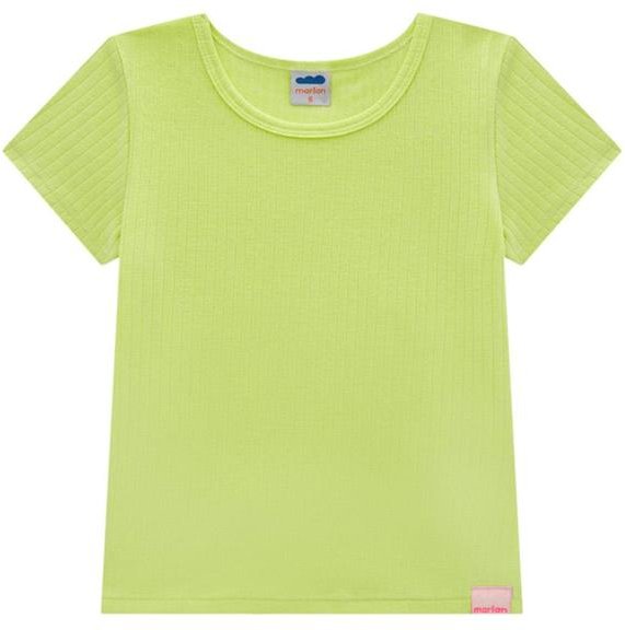 Imagem principal Blusa Menina em Canelado Pa Verde Marlan Marlan