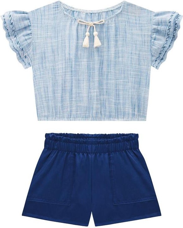 Conjunto Infantil Menina Azul