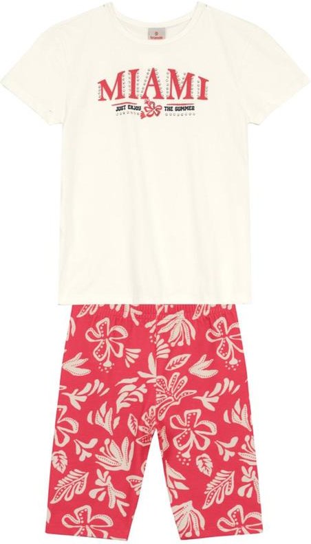 Conjunto Infantil Menina com Strass Bege