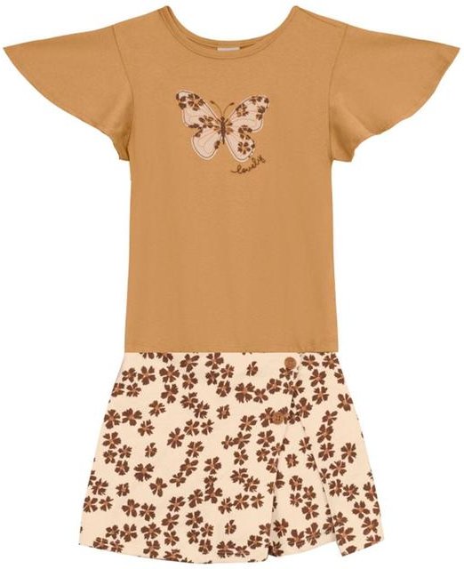Imagem principal Conjunto Infantil Menina de Borboleta Marrom Brandili Brandili