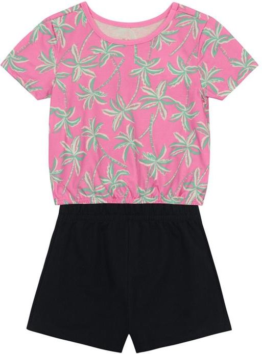 Imagem principal Conjunto Infantil Menina de Morango Rosa Brandili Brandili