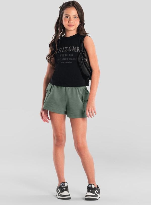 Imagem principal Conjunto Teen Menina com Tachas Preto Brandili Brandili