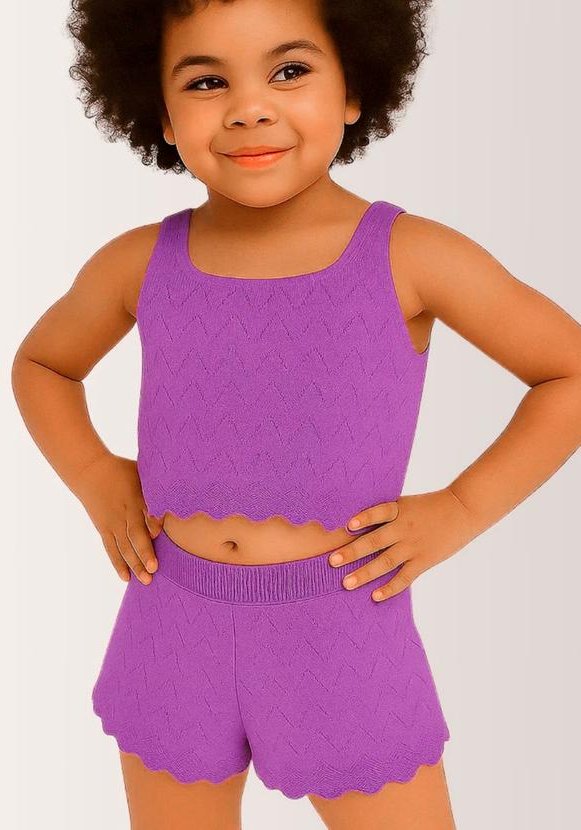 Imagem principal Conjunto Tricot Feminino Roxo Anadoda Anadoda