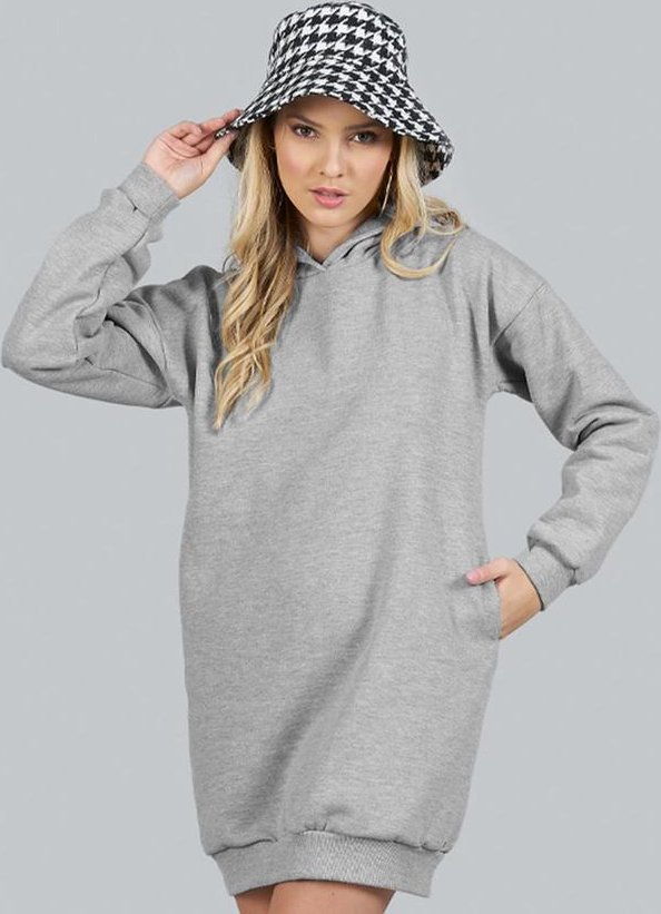 Imagem principal Blusão Teen Feminino Moletom Oversized Cinza Soft Bonni Soft Bonni