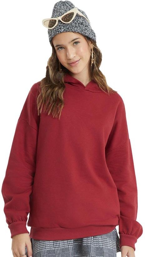 Imagem principal Casaco em Moletom Teen Menina Vermelho Amora Amora
