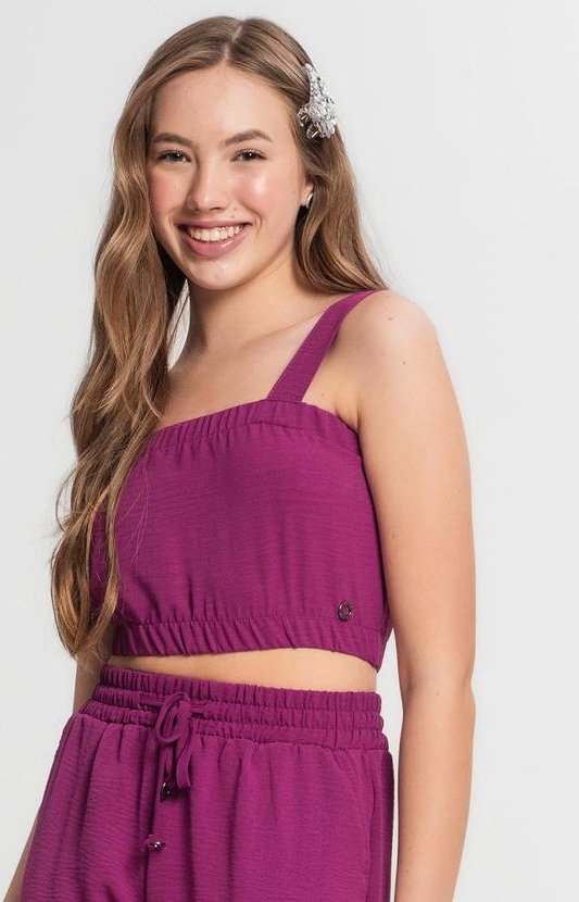 Top Juvenil Menina Roxo