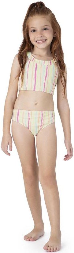 Imagem principal Biquíni Amarelo Listrado Texturizado Uv Malwee Kids Malwee Kids