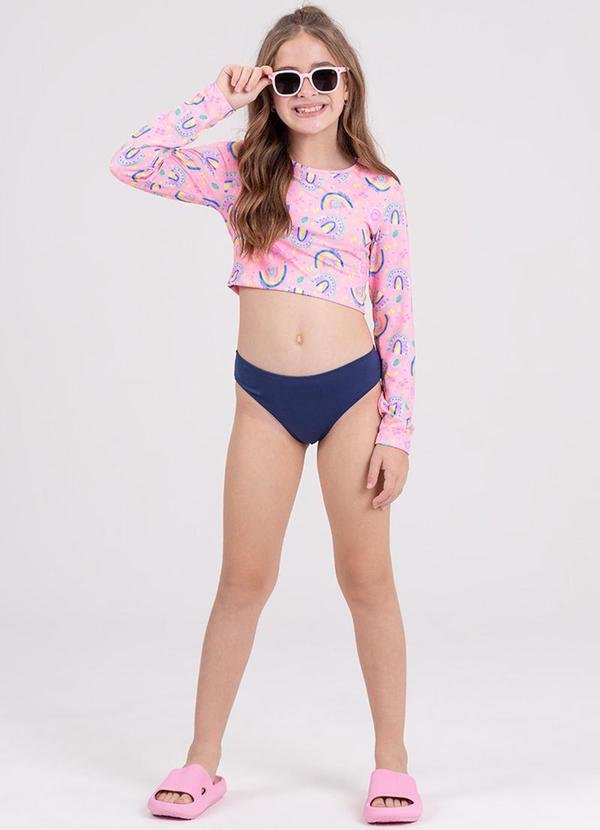 Imagem principal Conjunto Cropped Uv 50+ Florzinha Branco VIDA COSTEIRA VIDA COSTEIRA