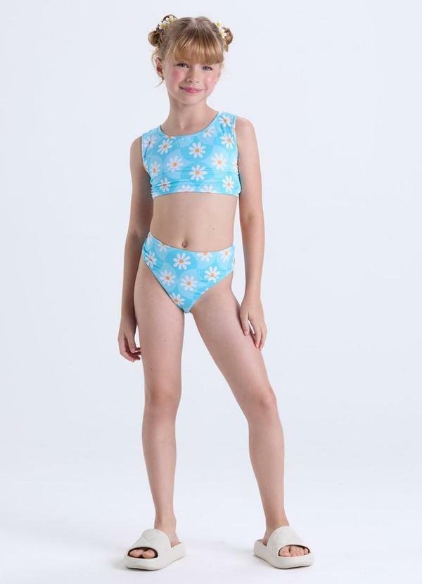 Conjunto Praia Infantil Uv50+ Azul Claro