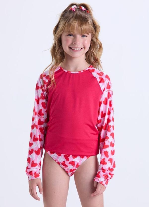 Imagem principal Conjunto Praia Infantil Uv50+ Vermelho VIDA COSTEIRA VIDA COSTEIRA