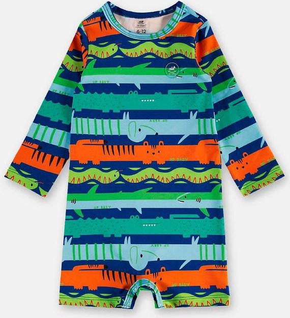 Imagem principal Macaquinho Praia Fps 50+ Animais Up Baby Azul Up Baby