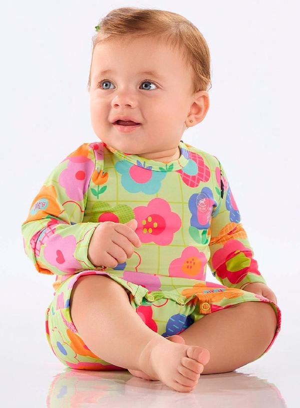 Imagem principal Macaquinho Praia Fps 50+ Jardim Up Baby Verde Up Baby