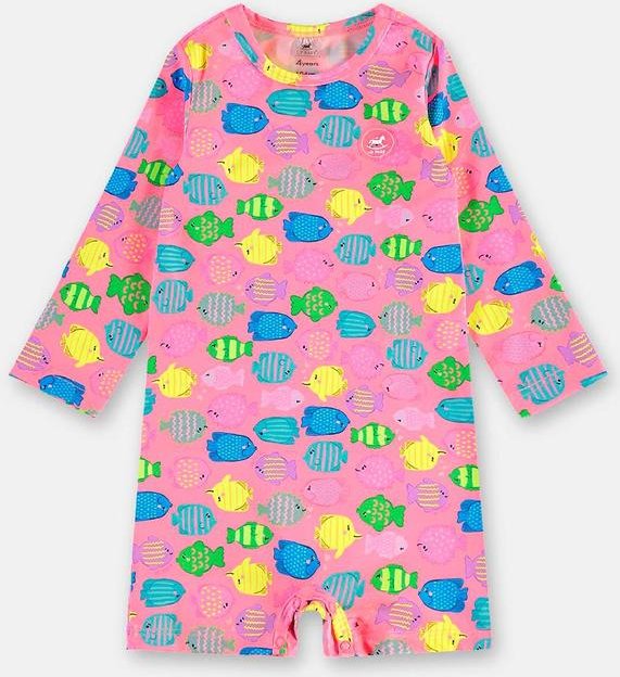 Imagem principal Macaquinho Praia Fps 50+ Peixinhos Up Baby Rosa Up Baby