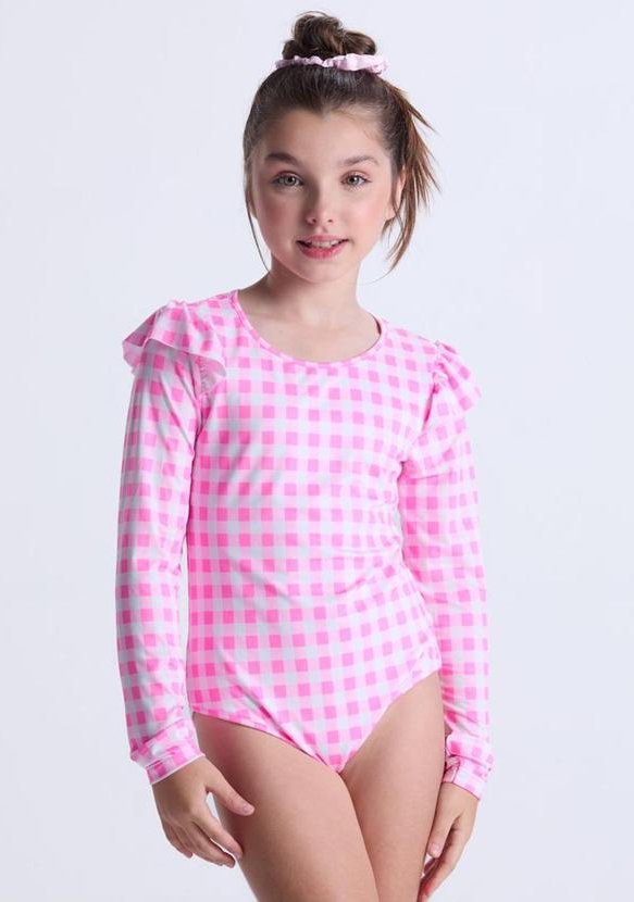 Imagem principal Maiô Infantil Feminino Uv50+ Rosa VIDA COSTEIRA VIDA COSTEIRA