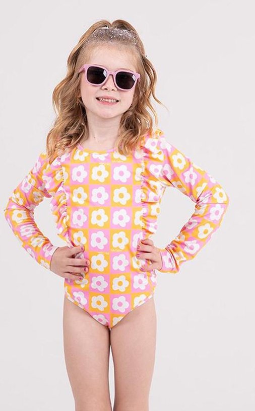 Imagem principal Maiô Manga Longa Uv 50+ Basiquinho Rosa VIDA COSTEIRA VIDA COSTEIRA