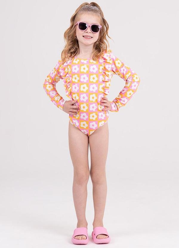 Imagem principal Maiô Manga Longa Uv 50+ Details Suplex Amarelo VIDA COSTEIRA VIDA COSTEIRA