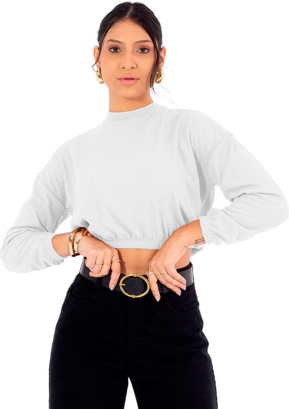 Blusão Feminina em Ribana Termal Bege